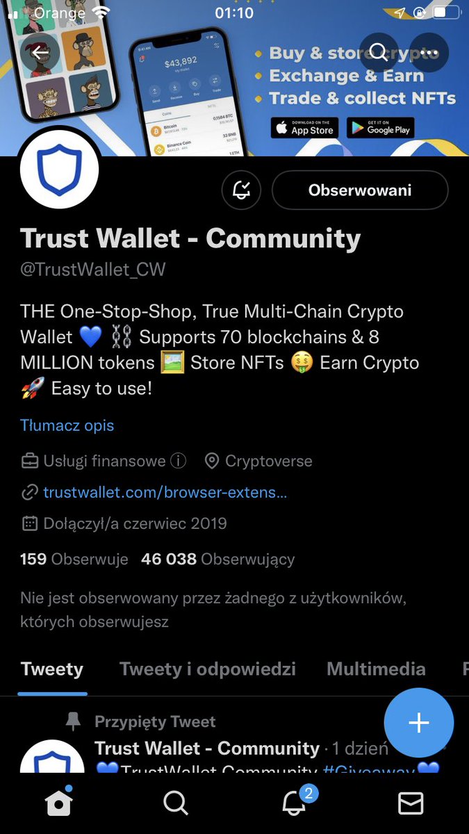 buissneslil's tweet photo. @TrustWallet_CW 0xaa780151F0B67D7AD03E8cF8B52590C8A0CF5B45 https://t.co/vjbZlT6wUN