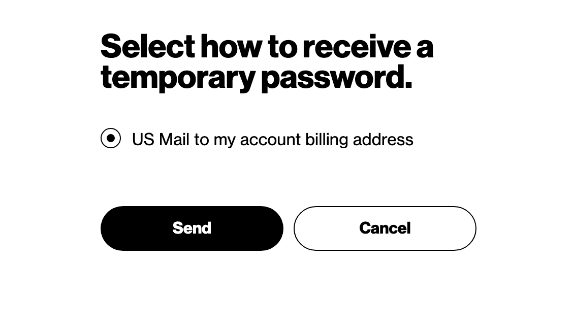 tsdfullsail's tweet photo. Really @verizon? the only option to reset my password so I can login to my account is through #USPS? Can't speak to a live person without logging in and can't login because I need to reset my password. Your customer service never ceases to disappoint. https://t.co/ovn119S2IK