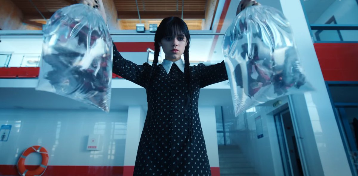 THEH0RRORKID's tweet photo. Jenna Ortega the scream queen of 2022 https://t.co/hTt7wnYy7l