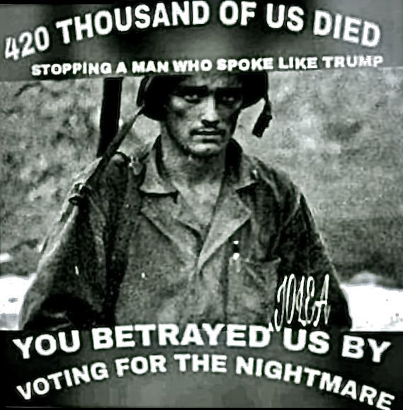 SharonJ03626335's tweet photo. What was the point of the US fighting in WW2 if Republicans are not just pro Putin but also pro Nazi? If no one is willing to denounce Trump’s meeting w Nick Fuentes it means they support it. I’m not willing to watch my country fall to a fascist regime bc the GOP is spineless. https://t.co/27I8a97CIV