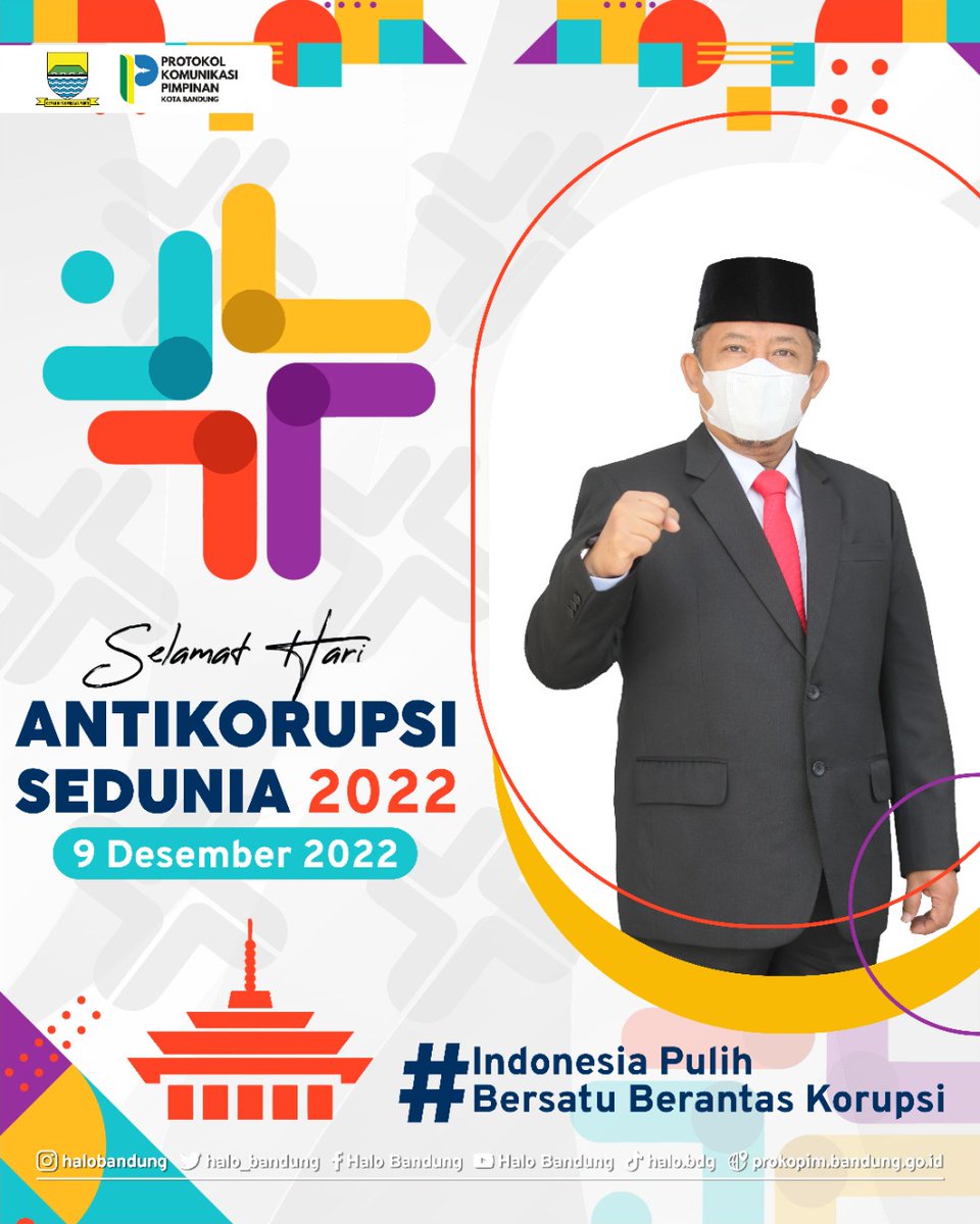 Sampurasun Wargi Bandung🙌🙏

Jelang HAKORDIA 2022, yuk bersama memperingati Hari Antikorupsi Sedunia (HAKORDIA) mari kita bangun budaya anti korupsi dari hal yang paling sederhana🫰