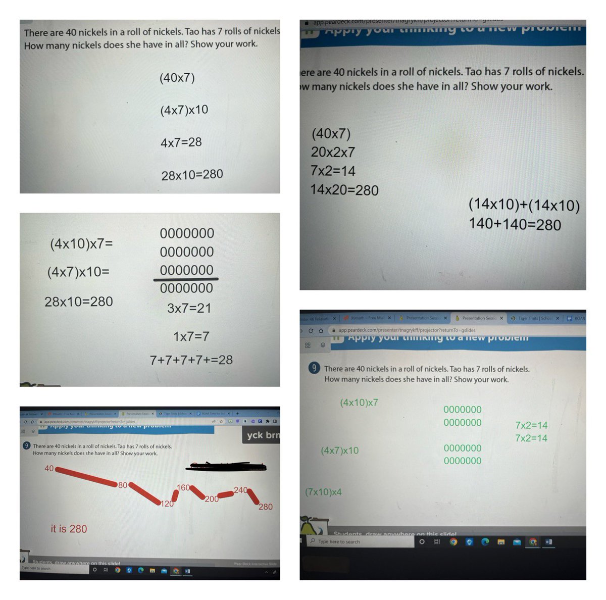 Multiple Solution Strategies for the win! #PearDeck #IReadyMath #Grade3 #IamCPS #CPSmath #JPPLions