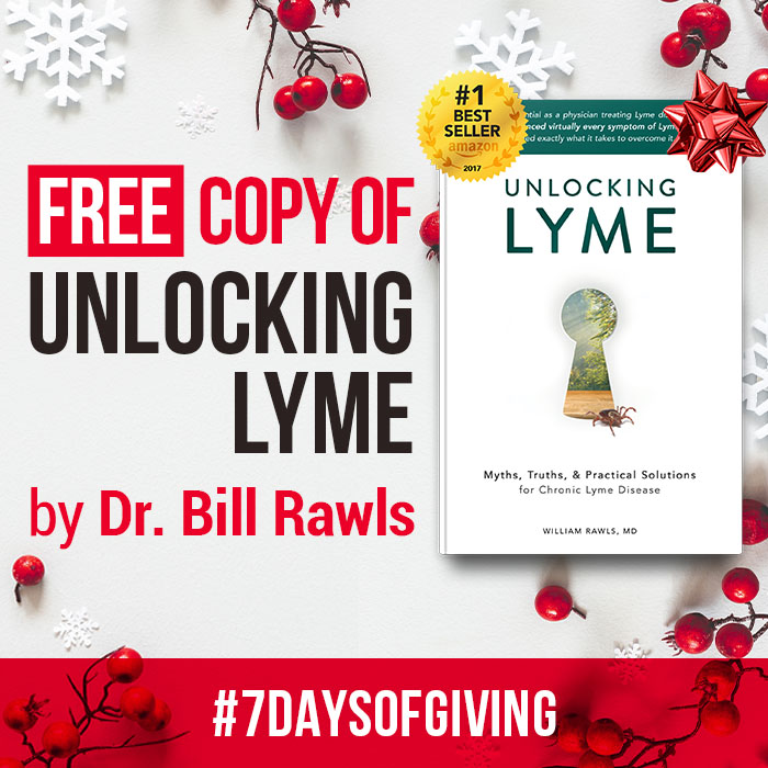 RawlsMD's tweet photo. Today, we’re launching our 6th annual #7DaysOfGiving initiative. For 7 days, we're be giving away FREE copies of Dr. Rawls’ bestselling book, Unlocking Lyme. We just ask that you cover the shipping charges ( usually $3.95 in U.S.). Get your copy here:
https://t.co/YxTfd0Dj5u https://t.co/AmQJC9hafq