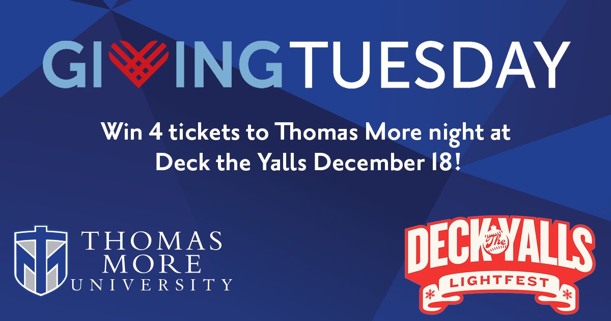 Just a few hours left! Giving Tuesday challenge alert! Donate between the hours of 7pm and midnight for a chance to win 4 tickets to Deck the Yalls. For more information visit: decktheyalls.com. #MakeItMore
