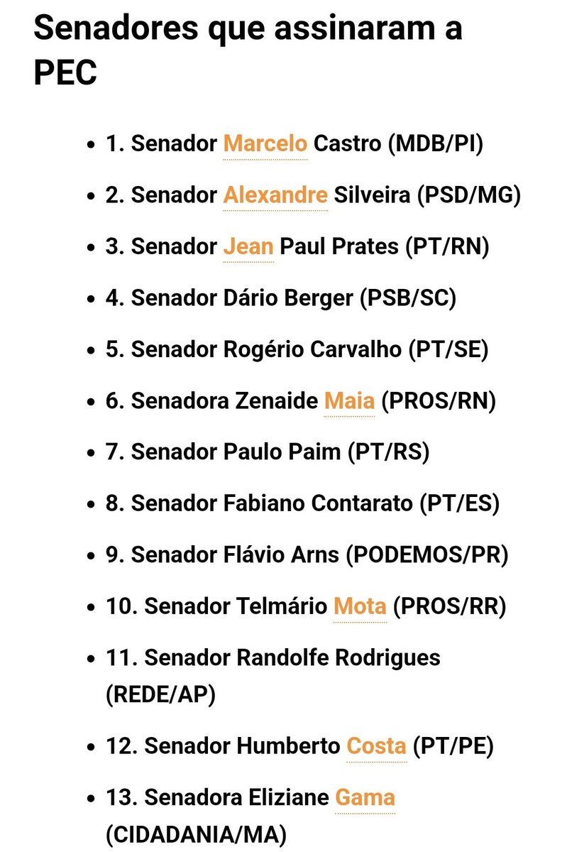 MBASENACIONAL's tweet photo. Todos os senadores que assinaram a PEC do rombo, lembrem deles. https://t.co/av229mUFW8