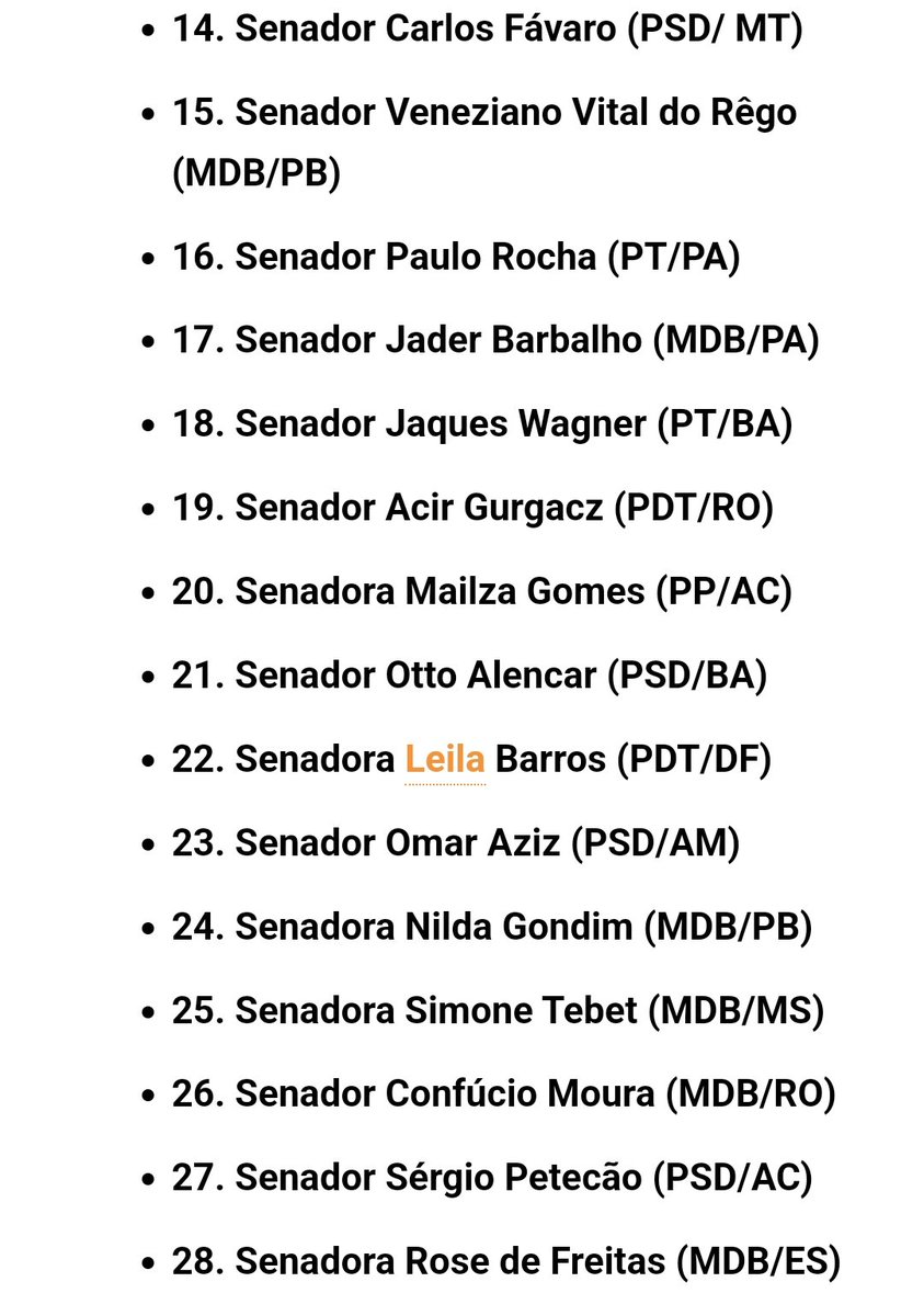 Todos os senadores que assinaram a PEC do rombo, lembrem deles.
