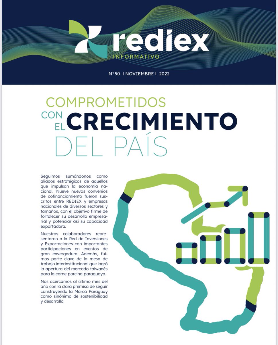 REDIEXParaguay's tweet photo. #informativoREDIEX #50 

-Apertura del mercado taiwanés para la carne porcina paraguaya 🇹🇼
-Firma de nueve subproyectos de cofinanciación✅ 
-Alianza con #CartonesYaguarete para la disposición final de papeles y cartones en desuso ✅

Más info: https://t.co/uaGAeim3O1 https://t.co/CTY81pGFbh