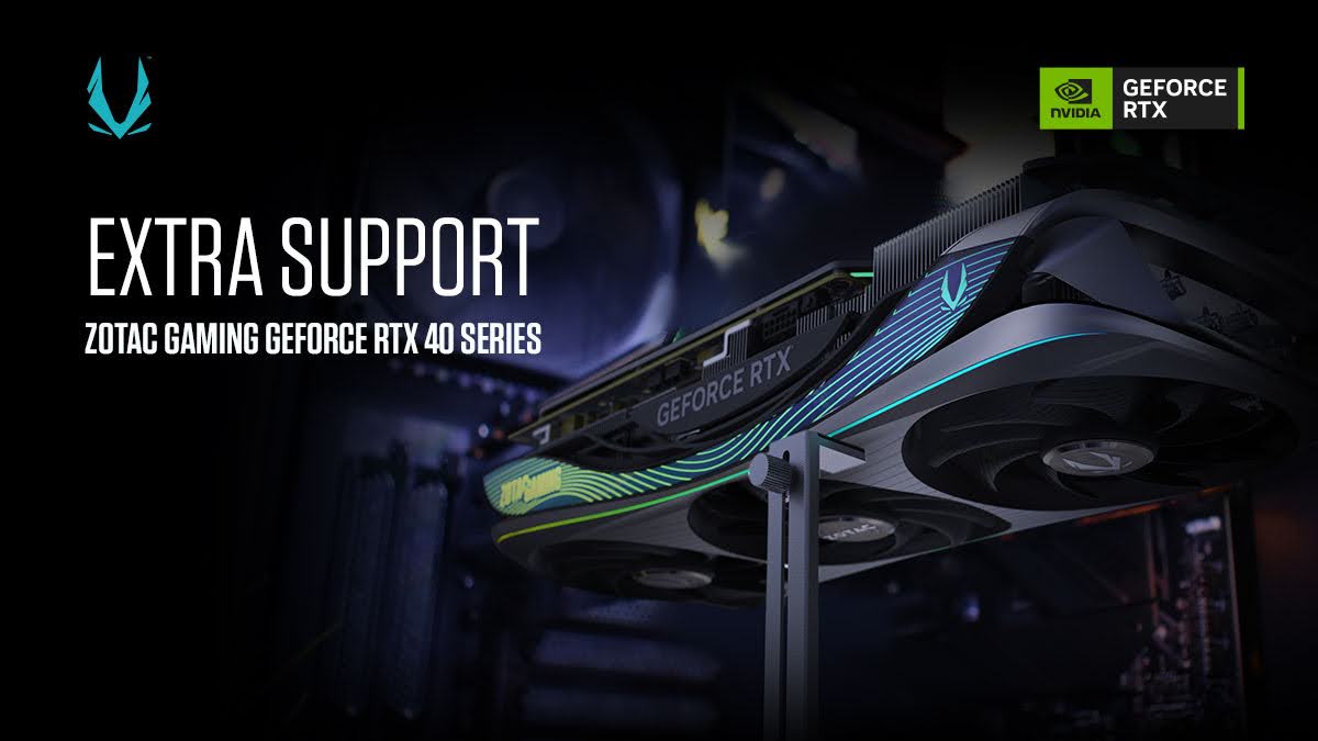 ZOTAC_USA's tweet photo. A little support can go a long way.
Bundle with ZOTAC GAMING GeForce RTX 4090 and 4080 GPUs
#RTX40 #Supportbracket #GPU #Tech #PcHardware #PcComponents https://t.co/yRrP34R1TA