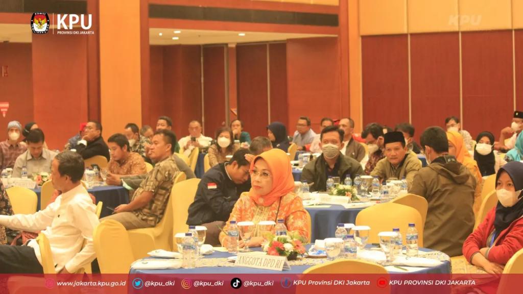 #TemanPemilih 
KPU Prov.DKI Jakarta melakukan Rakor Tata Cara &amp; Mekanisme Pendaftaran Bakal Calon Anggota Dewan Perwakilan Daerah (DPD) pada Pemilu Tahun 2024 dgn mengundang berbagai elemen masyarakat seperti organisasi kemasyarakatan &amp; pihak terkait lainnya tingkat DKI Jakarta.