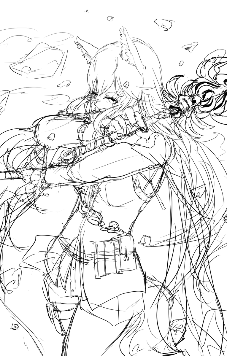 ラフととち狂った落書きと真面目に描いたのとアナログ漫画描きました!沢山描いた～!
#今月描いた絵を晒そう 
