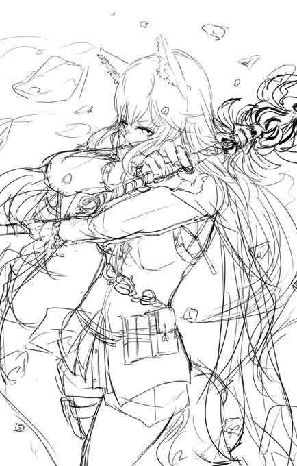 ラフととち狂った落書きと真面目に描いたのとアナログ漫画描きました!沢山描いた～!
#今月描いた絵を晒そう 