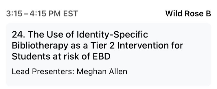 Attending the 2022 PaPBS Implementers’ Forum in Hershey this week? Stop in to my session to learn more about bibliotherapy, identity, and supporting the kiddos that need it the most. You can even get ACT 48 and psych credits!