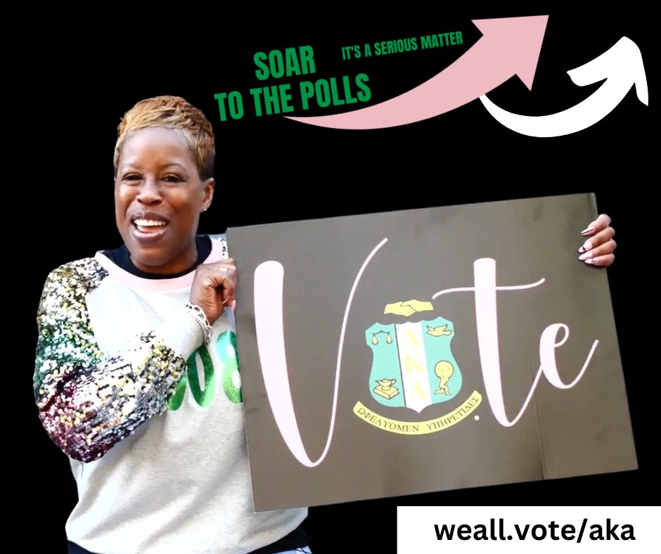 LEOAKA1908's tweet photo. Soar To The Polls! Early voting for the Georgia runoff elections began statewide on November 28, 2022.

Get Runoff Ready: https://t.co/qD4V74vSeT 
My Voter Page Portal: https://t.co/tSL3ool9Qr 

#SoarToThePolls #SoaringWithAKA #AKAVotes  #LEOAKA1908 #DeeplyRooted https://t.co/v9oKwxMElt