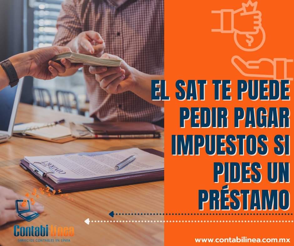ContabilineaMX's tweet photo. Si pides préstamos  y te depositan a tu cuenta bancaria el SAT puede tomarlo como discrepancia fiscal.

Tómalo en cuenta, si necesitas asesoría ponte en contacto con nosotros.

#SAT #impuestos #discrepanciafiscal https://t.co/hsvEYYeh1I