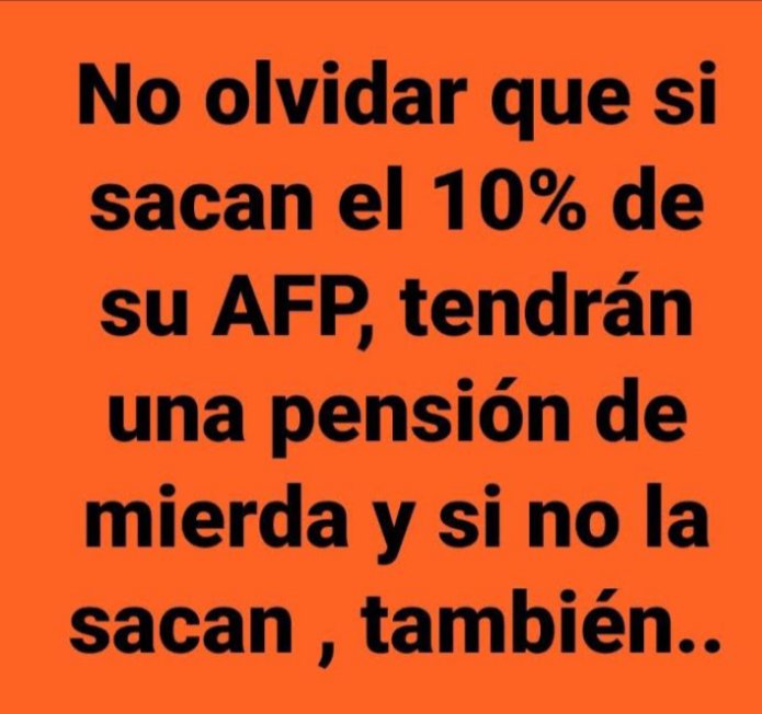 LaSoaAle's tweet photo. #SextoRetiro Las  AFP son hambre pa hoy  hambre pa mañana
#SextoRetiro urgente https://t.co/t4TvMqgG2d