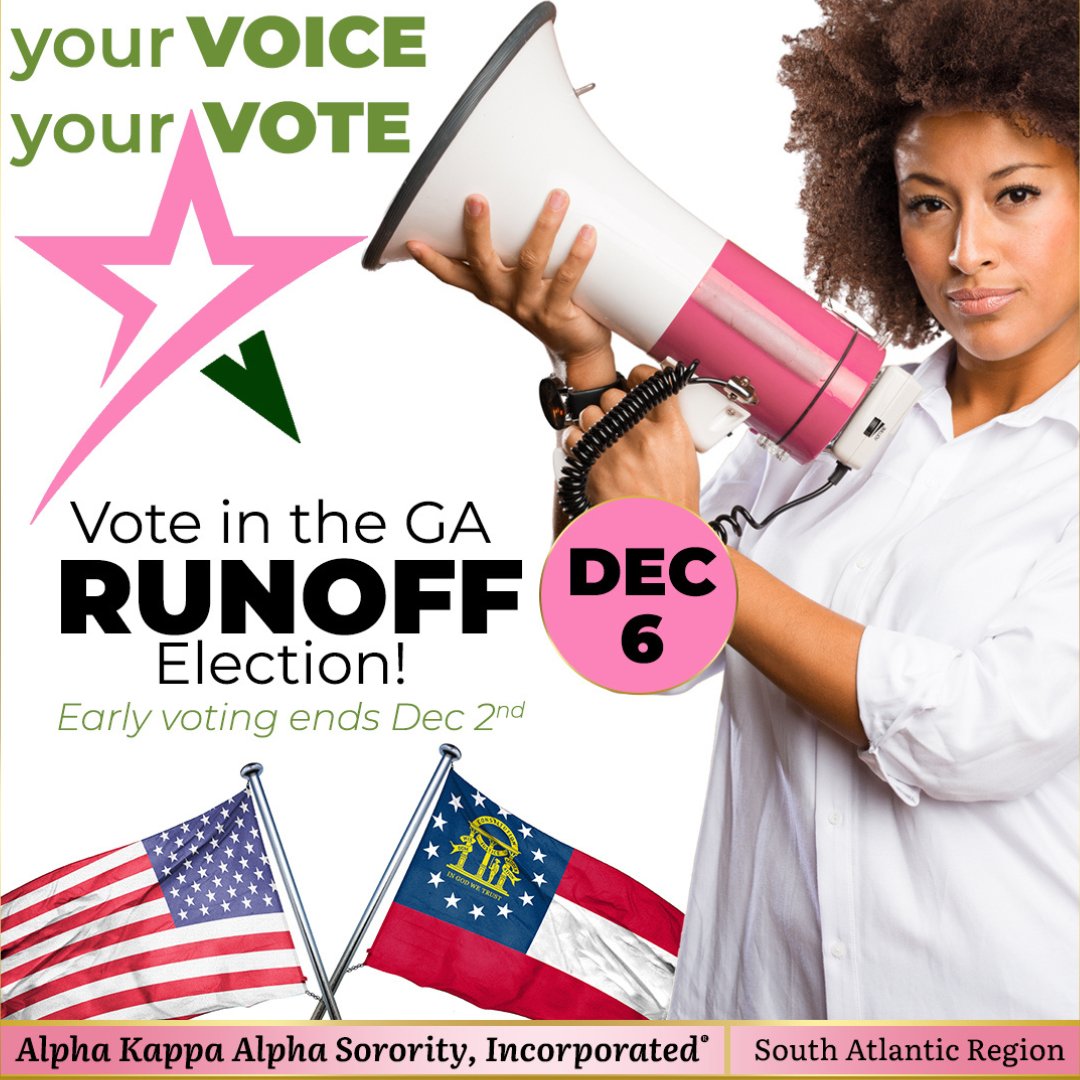 LEOAKA1908's tweet photo. Get Runoff Ready! Visit: https://t.co/qD4V74vSeT 

#SoarToThePolls #SoaringWithAKA #AKAVotes #AKA1908 #LEOAKA1908 #DeeplyRooted https://t.co/zXJLdvOT2W