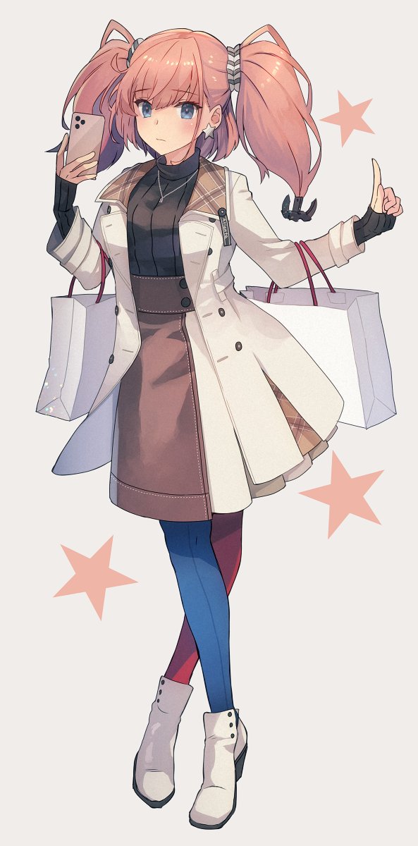 atlanta (kancolle) 1girl star (symbol) solo brown hair two side up star earrings jewelry  illustration images