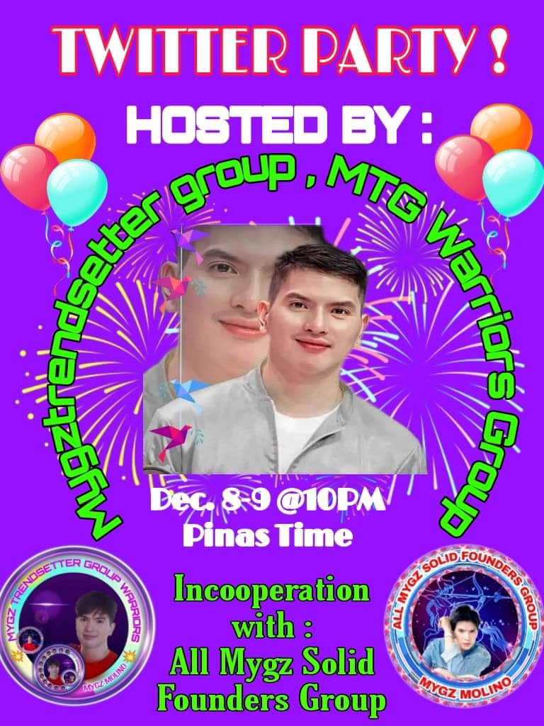 Join us Twittter Party on December 8-9 at 10Pm Pinas time..