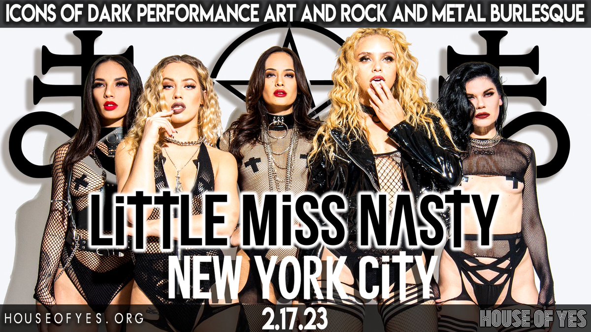 Little Miss Nasty DEBUTS in #NEWYORKCITY at <a href="/houseofyesnyc/">House of Yes</a> on 
February 17th, 2023 😈 Get your tickets!! VIP seating and Bottle Service Available too! 

littlemissnastyofficial.com/live

#littlemissnasty
#newyorkcity
#houseofyes
#brooklyn