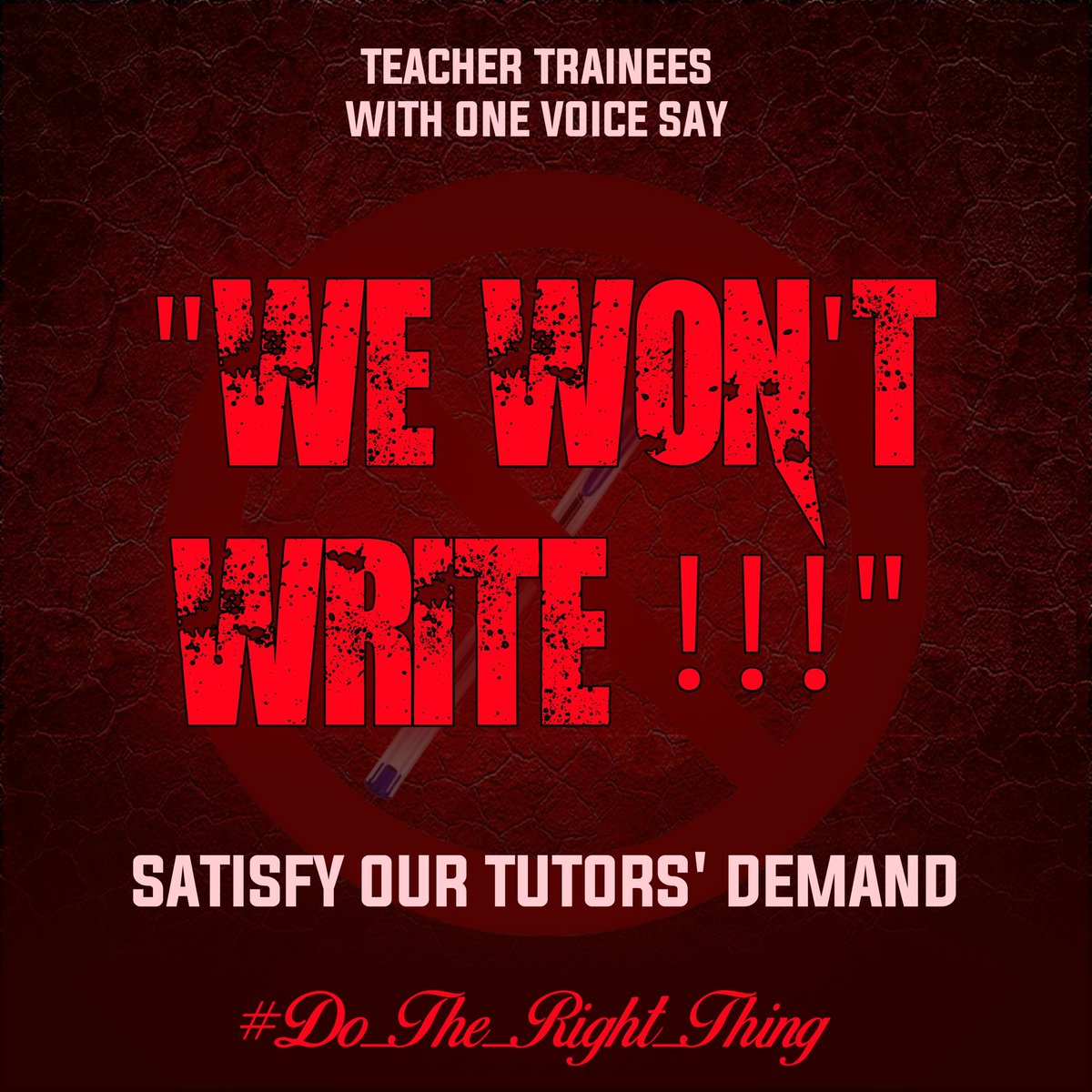 CaptainJettison's tweet photo. We’ve paid for tuition to be taught the course outlines & now that our tutors are on strike, you want us to write exams without completing the course outline with us #wewontwrite
#ttaggh #DoTheRightThing #TtagSpeakForTrainees #collegesofeducationgh @kwadwosheldon @CitizenDzunu https://t.co/wDj91YDO82