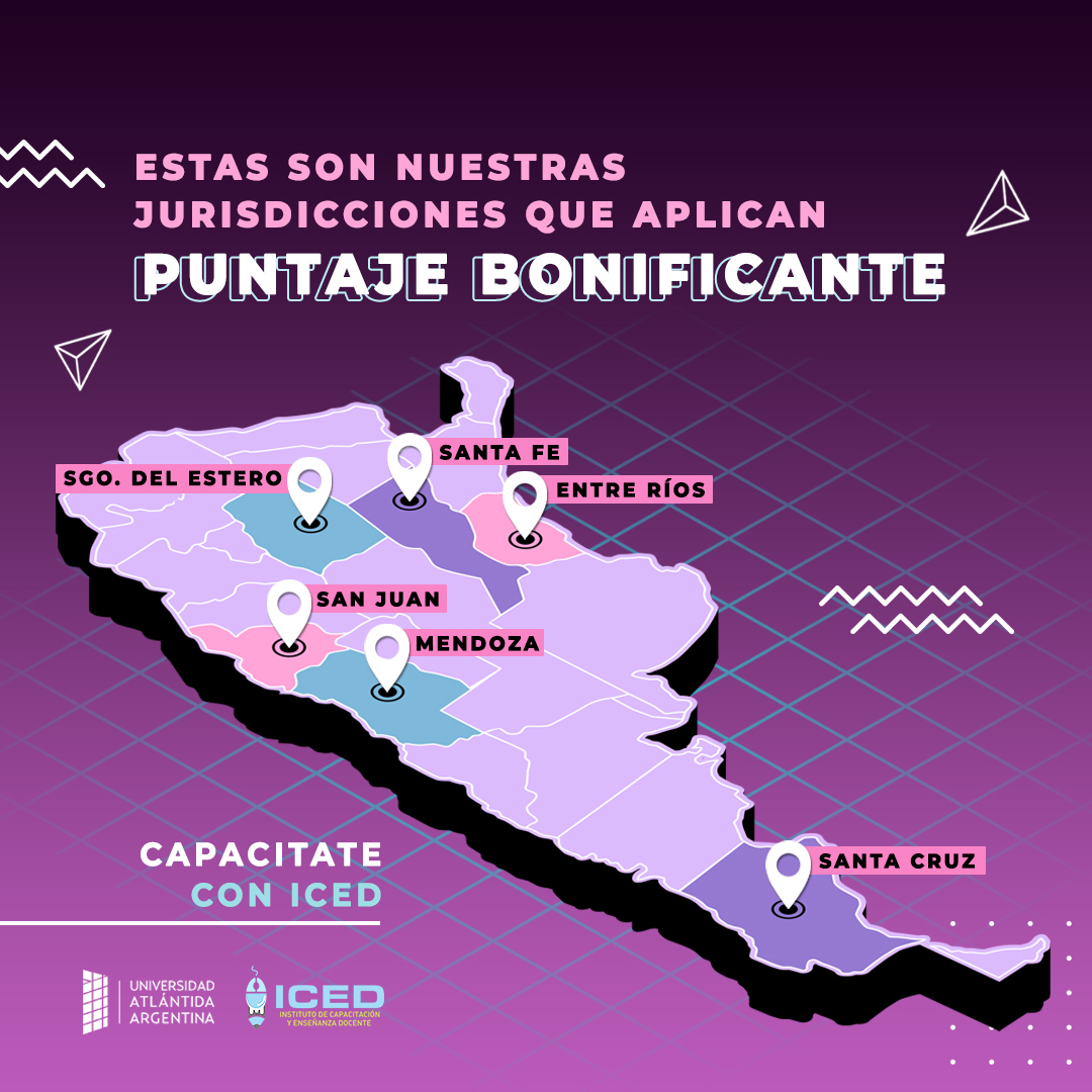 PostitulosICED's tweet photo. Estas son las Jurisdicciones en las que nuestras Diplomaturas universitarias aplican puntaje bonificante , el reconocimiento y otorgamiento del mismo es facultad exclusiva de cada jurisdicción provincial.
#puntaje #docentes #educación #capacitación #ICED https://t.co/aHMNjHTA5j