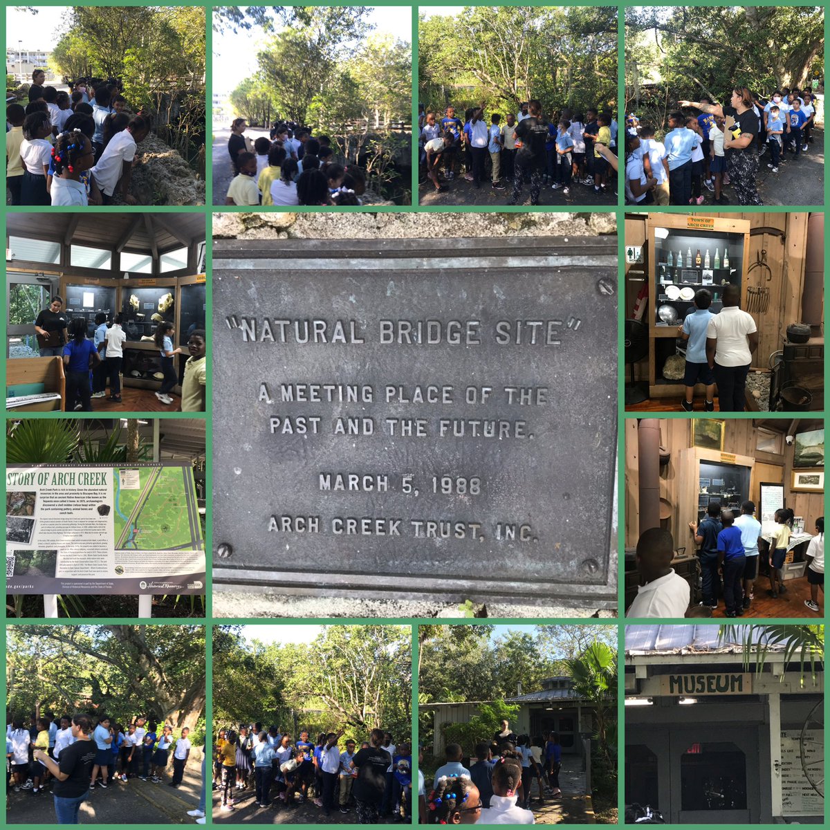 ElementaryWj's tweet photo. Students visited #ArchCreekParkAndNaturePreserve. They learned about its canal system used by Native Americans traveling from the Everglades to the Biscayne Bay. Children studied artifacts and received a lecture on local animals, followed by a nature walk. #LearningExpeditions https://t.co/ZwOmUgN4Wa