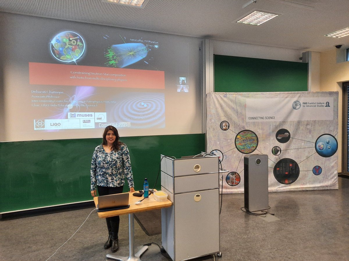 astro_roamer's tweet photo. This was a busy month with travel, talks &amp; #collaborations! 😀 Thanks to @DMGW_Frankfurt &amp; @elements_uni for hosting me at @goetheuni 😊🙏 Today I was invited to give an #AstroCoffee seminar @fias_science about my current #Research ☕🌀 https://t.co/VWh98IexLn