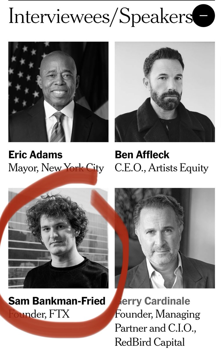 Attention <a href="/ericadamsfornyc/">Eric Adams</a> 

You’ve spent decades fighting for the common man

Yet tomorrow, in your own city, you’ll share a stage with a con man. Who stole $10 billion dollars from innocent people

In the name of integrity in New York City, we ask you to cancel your speech.
