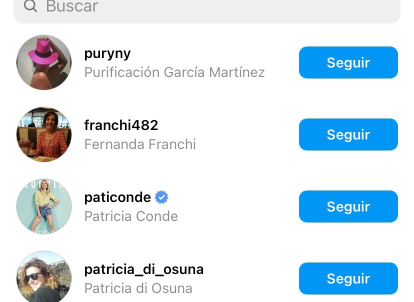 Likes de Patricia Conde en comentarios de su instagram #MCCelebrity