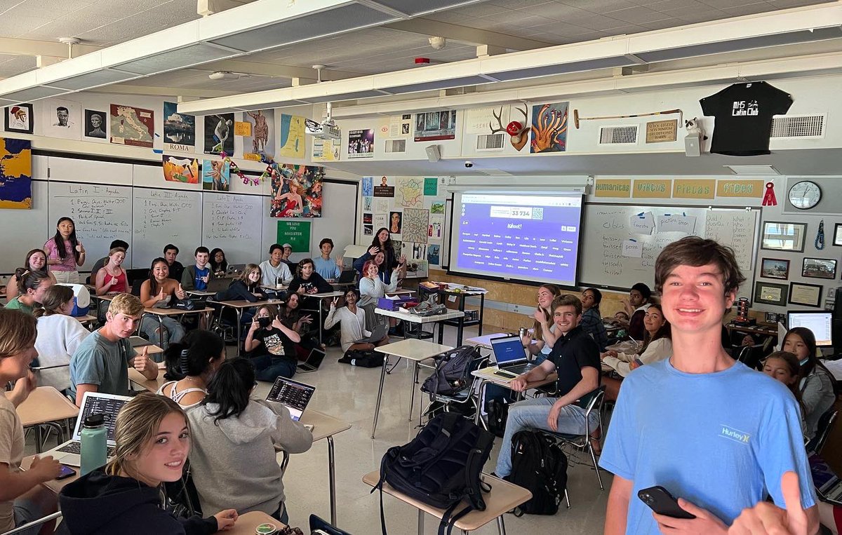 mhsjcl's tweet photo. Calling all latin club members! Wednesday, 11/30, Latin Club will be hosting a Kahoot with miscellaneous knowledge- test your quick thinking skills against other Latin Club members. Those who place 1st, 2nd, or 3rd will win a prize of their choice! https://t.co/Q6TySepPhs