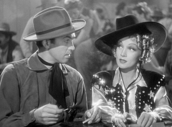 "a must-see movie for classic film fans, even if Westerns aren’t their usual fare." - Silver Screen Standards' @jennifergarlen shares thoughts on Destry Rides Again starring Jimmy Stewart and Marlene Dietrich... #TCMParty classicmoviehub.com/blog/silver-sc…