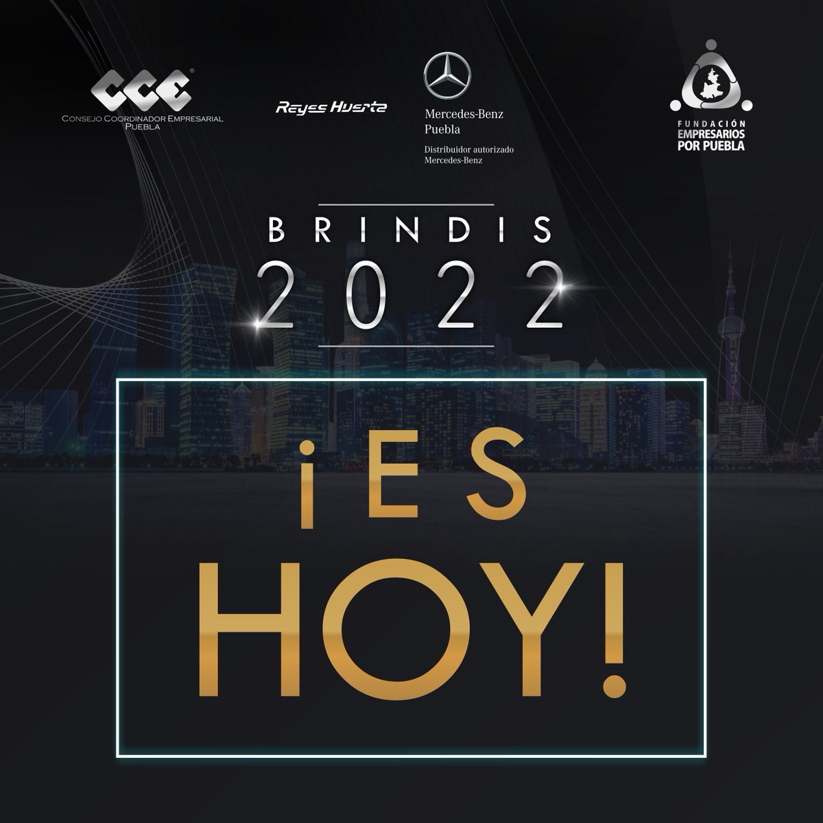 CCEPuebla's tweet photo. ¡Hoy es nuestro tradicional #BrindisCCE! ✨

Puedes seguir el Concurso por un @MercedesBenzMx A200 modelo 2023 🚗, que se realiza en apoyo a la @feppcom, vía Facebook Live.

Gracias por tu aportación. 🙌 https://t.co/IZkUIy6rrw