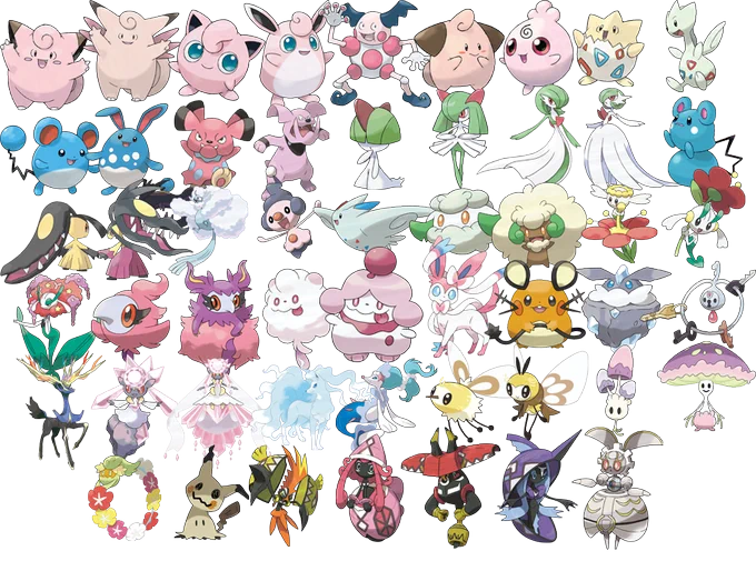 20. favorite type?i am a big fan of fairy types 