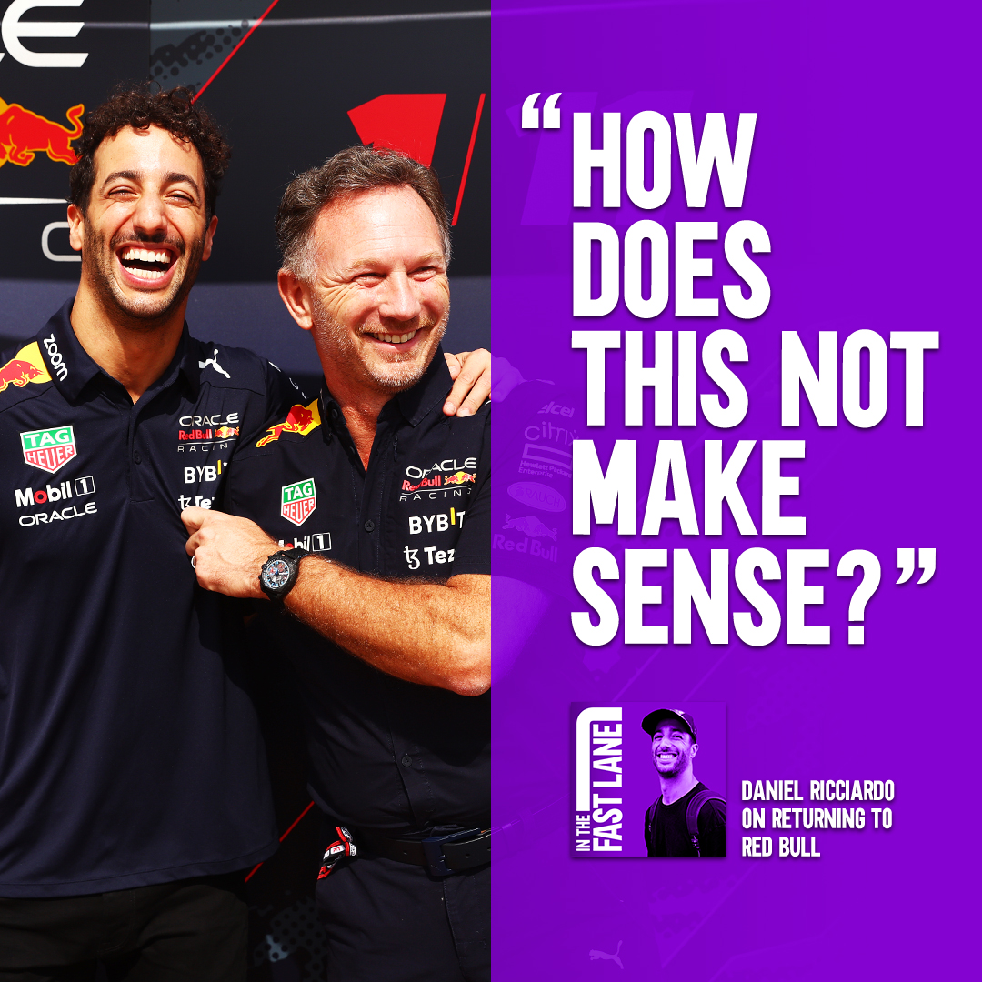 "They were as excited as me!" 🥹

Speaking on our podcast, <a href="/danielricciardo/">Daniel Ricciardo</a> opened up on the next chapter of his career and why he decided to go back home to <a href="/redbullracing/">Oracle Red Bull Racing</a> 💙

LISTEN NOW: aus.gp/DR3Pod

#F1