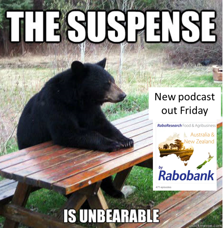 New #fertiliser and #agrochemical outlook podcast coming out with our new farm inputs analyst <a href="/victor_agri/">Vitor Pistoia</a> and myself. Have a look for it on the RaboResearch AU &amp; NZ channel Friday morning 7am #agchatoz <a href="/MeldrumRyan/">Ryan Meldrum</a> <a href="/rhino_bonjo/">Ryan Hetherington</a> <a href="/ThomasCopley7/">Thomas Copley</a> <a href="/MAWovertime/">Murray Wallace</a>