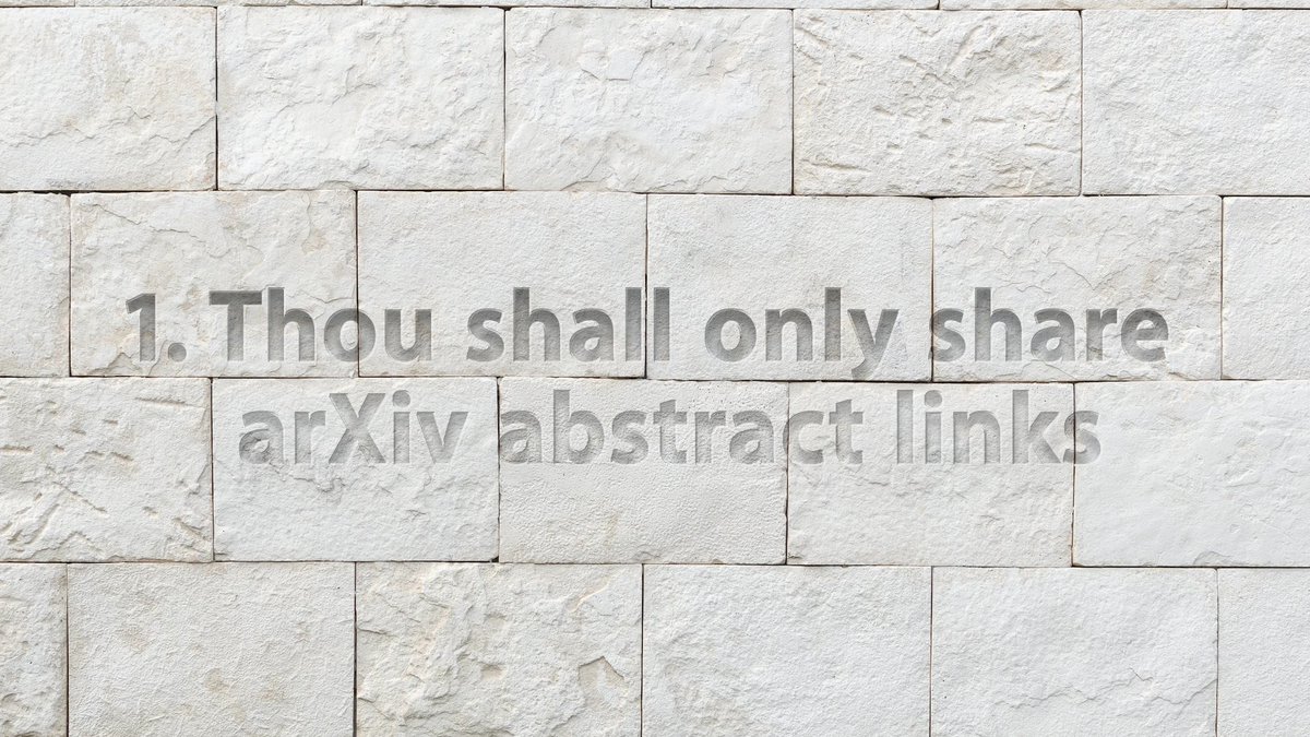 CSProfKGD's tweet image. The first rule of sharing arXiv links