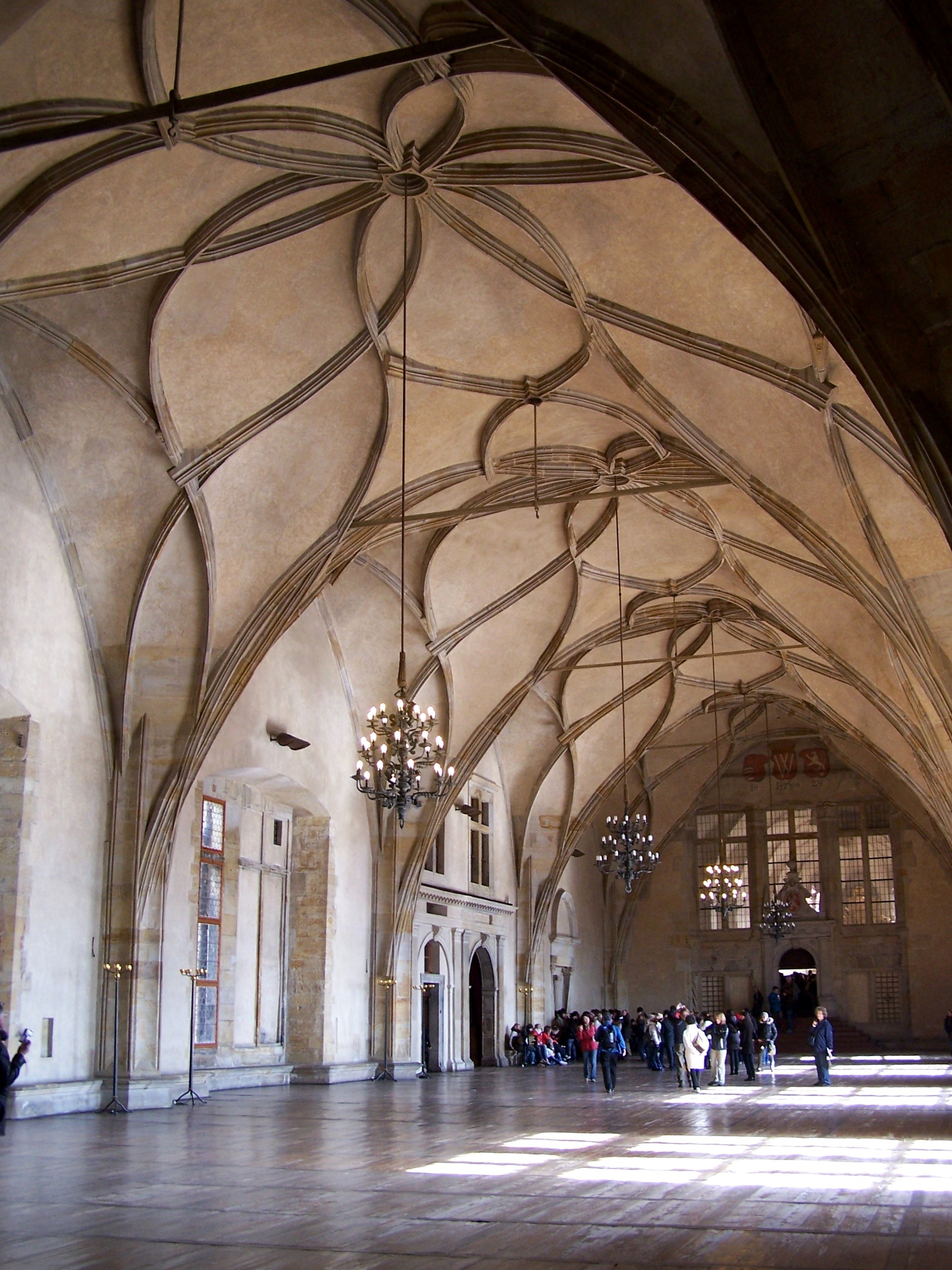 And then there's something like Vladislav Hall, built inside Prague Castle in 1502 as a vast chamber
