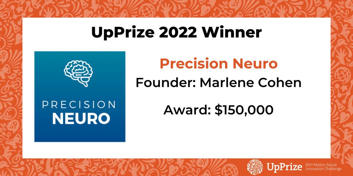 upprize's tweet image. Congratulations to the UpPrize 2022 Winner @Precision_Neuro! A startup medical device company in Pittsburgh developing algorithms and racially equitable EEG systems to non-invasively detect signals in the brain. 

#UpPrize2022 #SocialInnovation #UpPrize