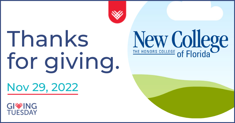 NCF_Alumni's tweet photo. Thank you to those who have generously made a gift in support of New College.
The New College Giving Tuesday website is still live, and you can make your gift right now by clicking below. 
https://t.co/755tT4a44Q https://t.co/zlpaD82NNR
