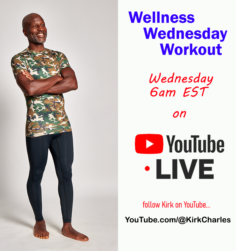 Join me at 6am EST on #YouTubeLive for the #WellnessWednesdayWorkout.  30 minutes of fun!

<a href="/thehappyhourwHB/">Heather B</a> <a href="/karenhunter/">Karen Hunter</a> 
@SXMUrbanView <a href="/claycane/">Clay Cane</a> <a href="/PCRM/">Physicians Committee</a> 
<a href="/vegancook101/">Daily Vegan Recipes 🌱🍅</a> #fitness #WellnessWednesday #health #plantbased #workout #sxmurbanview #vegan #exercise