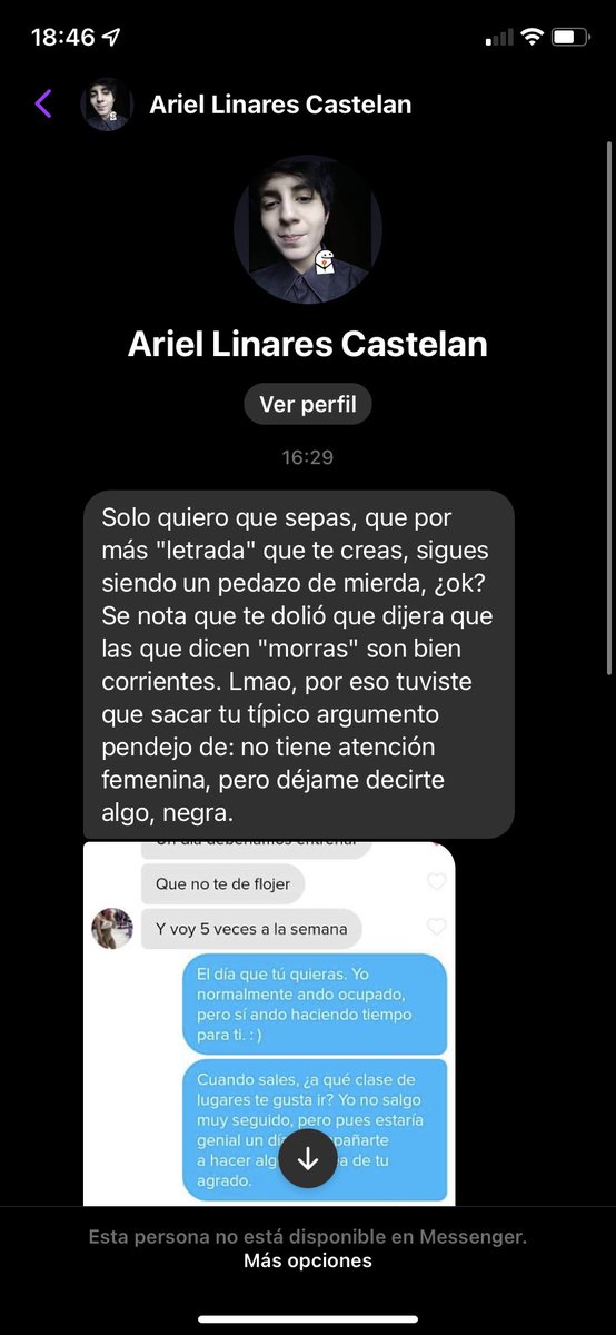verxnicapesina's tweet photo. 1er acto: 1 wey hace una publicación escupiendo odio a las mujeres “básicas” y que ahora todas se van a creer Wednesday

2do acto: le digo que no es normal tener tanto odio en su interior, que vaya a terapia (y alguien más le comenta que por eso está soltero)

3er acto: https://t.co/RGy7ckuy54