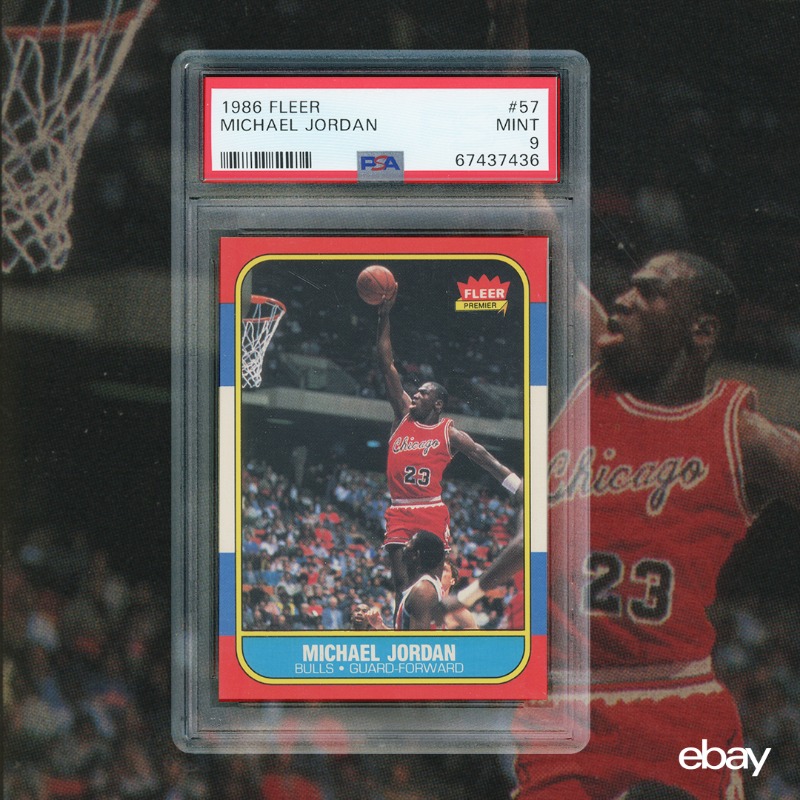 eBay's tweet photo. It’s buyin’ time over at top seller sportcardauctionsdotcom’s ongoing sports card auction. From the 2018 Panini Josh Allen Rookie Patch Auto, to a classic 1986 Fleer Michael Jordan, shop over 500 graded rare cards and add to your collection before bidding closes. #RareAuction