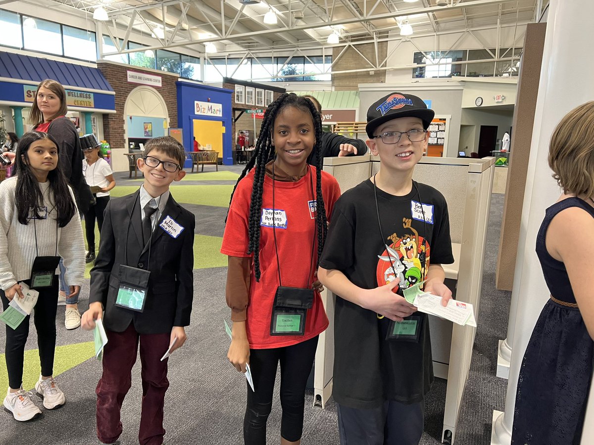 taughtbysmith's tweet photo. JA Biztown was a huge success. How could it not be?! #CREateLeaders #CPSbest https://t.co/oJOQEjdMna