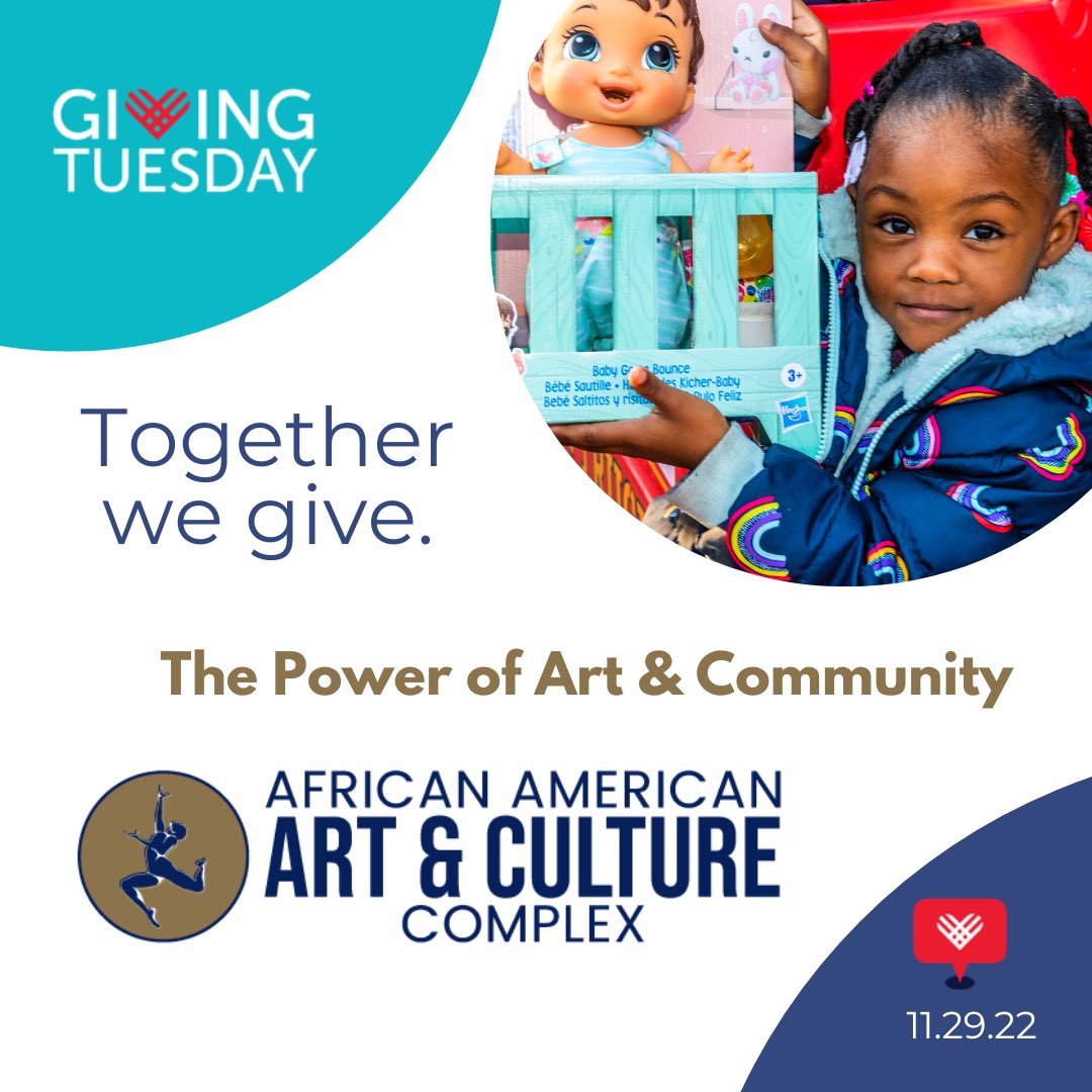 SFAAACC's tweet photo. Today you can unleash your generosity by making a tax-deductible donation to support our work to ensure that the joy and wonder of creating and experiencing art is accessible to everyone, give by 11:59 pm tonight. #thepowerofartandcommunity
#givingtuesday
#spreadblackjoy
#AAACC https://t.co/rJJSX0zEkD