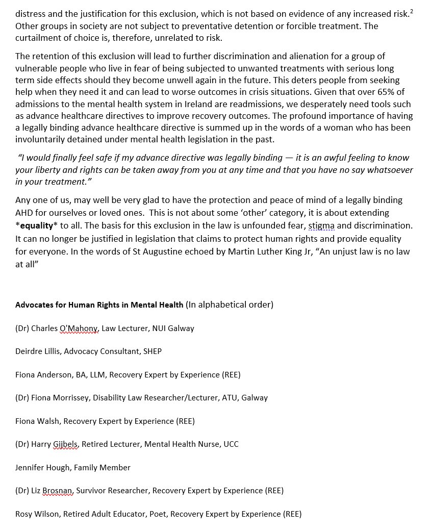 feemorr's tweet image. Thank you @frances_black for tabling amends to Assisted Decision-Making (Capacity) (Amend) Bill in Seanad this evening. While amends were not carried, we will continue to fight for equality re AHDs in Mental Health Amend Bill. See article from today @MaryButlerTD @rodericogorman