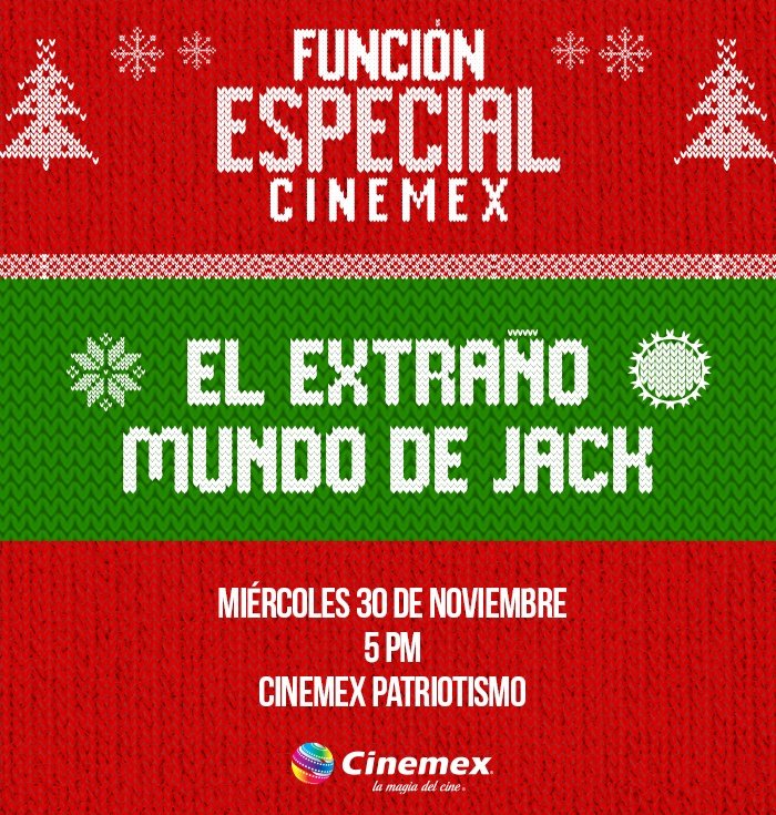 SilverGeek2's tweet photo. Gánate un pase doble para #ElExtrañoMundoDeJack  mañana en @Cinemex 

Solo 
⚪ Dale #RT y ❤️ a este tweet 
⚫ Etiqueta a un amigo y dile que nos        siga
⚪ Dinos porque eres tan fan , junto tu nombre completo y ya estás participando.

Los ganadores saldrán el día de mañana https://t.co/EXR8lQ97Vk