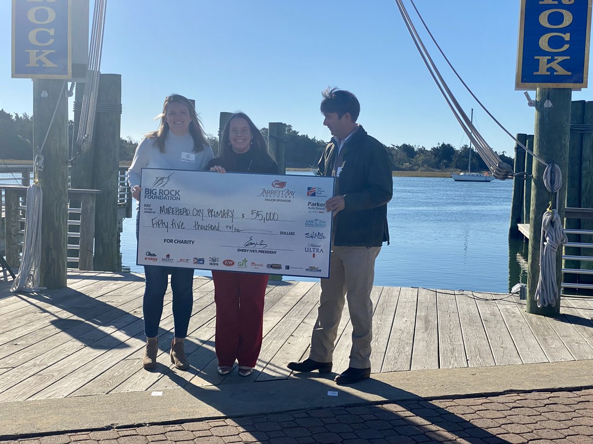 <a href="/MeltonsMagic/">Ashley Medlin</a>  and PTO co-president Holly Honeycutt went to Big Rock Landing to accept a $55,000 grant for new playground equipment!!  This grant, written in July, would not have been possible without the incredible teamwork.  #TeamMCPS
Thank you <a href="/bigrockfishing/">Big Rock Tournament</a>! 
#GivingTuesday