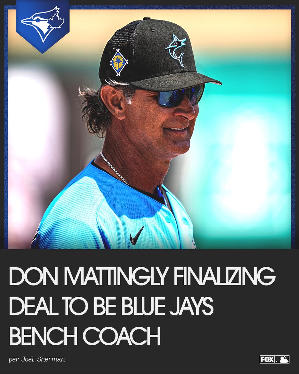 Don Mattingly will be joining the Blue Jays coaching staff as their new bench coach. per @Joelsherman1