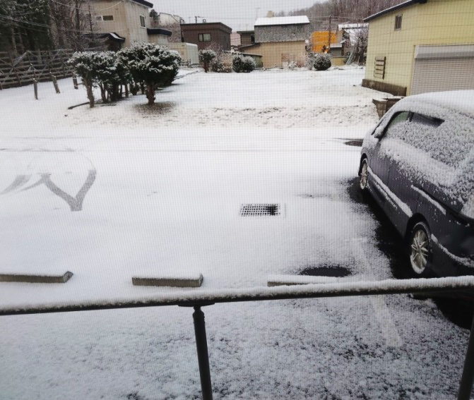 SH_tsubomi's tweet photo. 毎日 #寒い ですね🥶
#札幌 はついに雪が降りました！❄☃

まだ #根雪 にはならなさそうですが・・・
明日からも #雪 が続く予報なので、
#雪景色 になる日も近いかもしれません🤭
#女性専用シェアハウス #シェアハウス #入居者募集
#寒いから暖かくして出かけよう https://t.co/j0nZB2UUZA