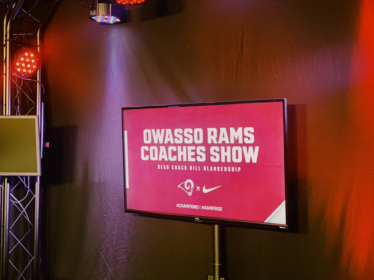 Recording the final Coaches Show of the year! Tune in tomorrow at 6:30 on 100.1 KYFM. #RamPride